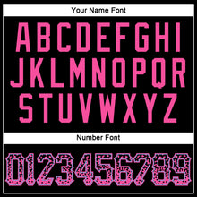 Load image into Gallery viewer, Custom Black Pink-Light Blue Authentic Drift Fashion Baseball Jersey
