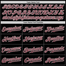 Load image into Gallery viewer, Custom Black Burgundy-White Authentic Baseball Jersey
