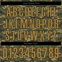 Load image into Gallery viewer, Custom Camo Old Gold-Black Authentic Salute To Service Baseball Jersey
