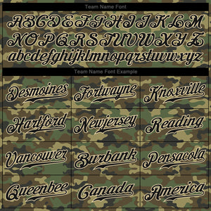 Custom Camo Black-Cream Performance Salute To Service T-Shirt