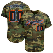 Load image into Gallery viewer, Custom Camo Black-Powder Blue Authentic Salute To Service Baseball Jersey
