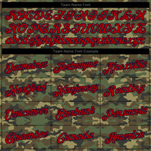 Load image into Gallery viewer, Custom Stitched Camo Red-Navy Sports Pullover Sweatshirt Salute To Service Hoodie
