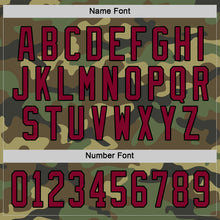 Load image into Gallery viewer, Custom Camo Maroon-Black Salute To Service Hockey Jersey
