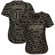 Load image into Gallery viewer, Custom Camo Black-Cream Authentic Salute To Service Baseball Jersey
