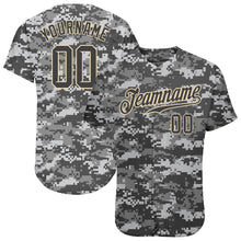 Load image into Gallery viewer, Custom Camo Steel Gray-Cream Authentic Salute To Service Baseball Jersey
