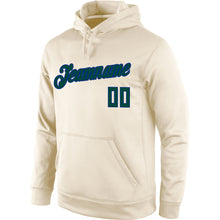 Load image into Gallery viewer, Custom Stitched Cream Hunter Green-Royal Sports Pullover Sweatshirt Hoodie
