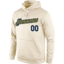 Load image into Gallery viewer, Custom Stitched Cream Royal-Gold Sports Pullover Sweatshirt Hoodie
