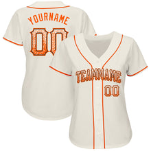 Load image into Gallery viewer, Custom Cream Orange-Black Authentic Drift Fashion Baseball Jersey

