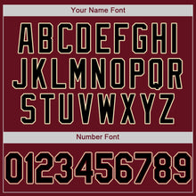 Load image into Gallery viewer, Custom Crimson Black-City Cream Authentic Baseball Jersey
