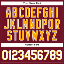 Load image into Gallery viewer, Custom Crimson White-Gold Authentic Baseball Jersey
