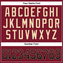 Load image into Gallery viewer, Custom Crimson Black-Cream Authentic Drift Fashion Baseball Jersey
