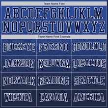 Load image into Gallery viewer, Custom Stitched Royal Navy-White Fade Fashion Sports Pullover Sweatshirt Hoodie
