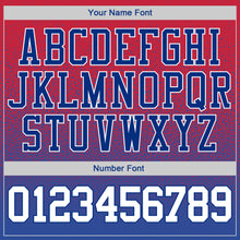 Load image into Gallery viewer, Custom Stitched Red White-Royal Fade Fashion Sports Pullover Sweatshirt Hoodie
