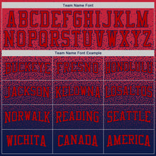 Load image into Gallery viewer, Custom Stitched Navy Red Fade Fashion Sports Pullover Sweatshirt Hoodie
