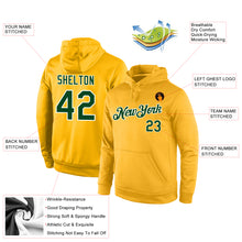 Load image into Gallery viewer, Custom Stitched Gold Green-White Sports Pullover Sweatshirt Hoodie
