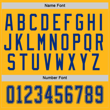 Load image into Gallery viewer, Custom Gold Royal-White Hockey Jersey
