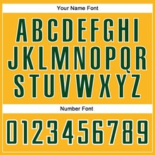 Load image into Gallery viewer, Custom Gold Green-White Authentic Baseball Jersey
