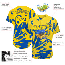 Load image into Gallery viewer, Custom 3D Pattern Design Ukraine Sunflower Nightingale Authentic Baseball Jersey
