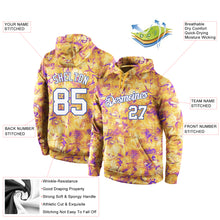 Load image into Gallery viewer, Custom Stitched Splashes Graffiti Pattern White-Royal 3D Sports Pullover Sweatshirt Hoodie
