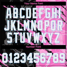 Load image into Gallery viewer, Custom Graffiti Pattern White-Light Blue 3D Authentic Baseball Jersey
