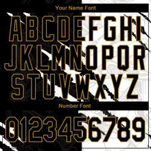 Load image into Gallery viewer, Custom Graffiti Pattern Black-Old Gold Scratch 3D Performance T-Shirt
