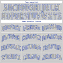 Load image into Gallery viewer, Custom Gray Gray Royal Authentic Baseball Jersey

