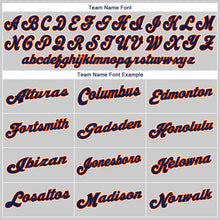 Load image into Gallery viewer, Custom Gray Navy-Orange Authentic Baseball Jersey
