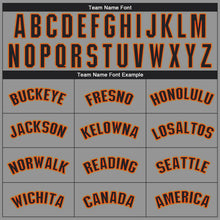 Load image into Gallery viewer, Custom Gray Black-Orange Performance T-Shirt
