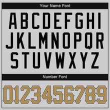 Load image into Gallery viewer, Custom Gray Old Gold-Black Authentic Baseball Jersey
