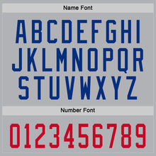 Load image into Gallery viewer, Custom Gray Royal-Red Hockey Jersey
