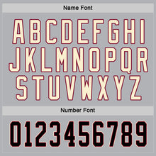 Load image into Gallery viewer, Custom Gray Black-Maroon Hockey Jersey
