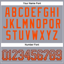 Load image into Gallery viewer, Custom Gray Orange-Navy Authentic Drift Fashion Baseball Jersey
