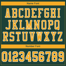 Load image into Gallery viewer, Custom Green Gold-White Mesh Authentic Football Jersey
