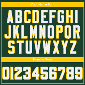 Custom Green White-Gold Authentic Baseball Jersey
