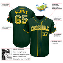 Load image into Gallery viewer, Custom Green Gold-White Authentic Drift Fashion Baseball Jersey
