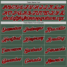 Load image into Gallery viewer, Custom Stitched Green Red-Black Sports Pullover Sweatshirt Hoodie
