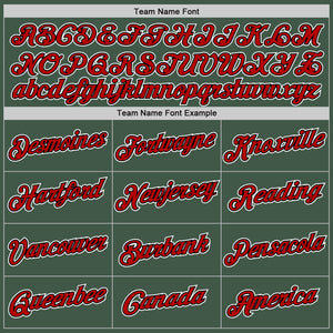 Custom Stitched Green Red-Black Sports Pullover Sweatshirt Hoodie
