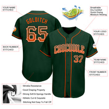 Load image into Gallery viewer, Custom Green Orange-White Authentic Drift Fashion Baseball Jersey

