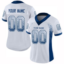 Load image into Gallery viewer, Custom White Royal Drift Fashion Football Jersey
