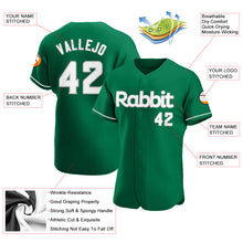 Load image into Gallery viewer, Custom Kelly Green White-Gray Authentic St. Patrick&#39;s Day Baseball Jersey
