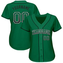 Load image into Gallery viewer, Custom Kelly Green Black-White Authentic Drift Fashion Baseball Jersey
