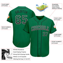 Load image into Gallery viewer, Custom Kelly Green Black-White Authentic Drift Fashion Baseball Jersey
