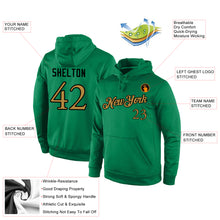 Load image into Gallery viewer, Custom Stitched Kelly Green Old Gold-Black Sports Pullover Sweatshirt Hoodie
