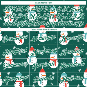 Custom Stitched Kelly Green Kelly Green-White Christmas 3D Sports Pullover Sweatshirt Hoodie