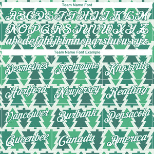 Custom Stitched Kelly Green Kelly Green-White Christmas 3D Sports Pullover Sweatshirt Hoodie