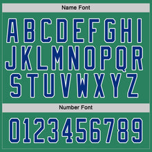 Load image into Gallery viewer, Custom Kelly Green Royal-White Hockey Jersey

