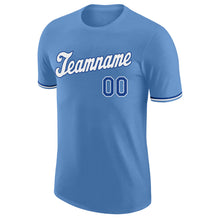 Load image into Gallery viewer, Custom Light Blue White-Royal Performance T-Shirt
