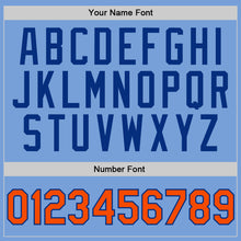 Load image into Gallery viewer, Custom Stitched Light Blue Orange-Royal Sports Pullover Sweatshirt Hoodie
