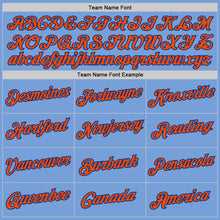 Load image into Gallery viewer, Custom Stitched Light Blue Orange-Royal Sports Pullover Sweatshirt Hoodie
