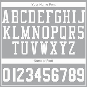 Custom Gray White Round Neck Basketball Jersey
